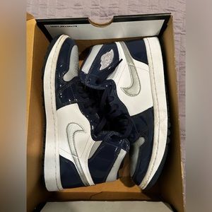 Air Jordan 1 High G White/Metallic Silver